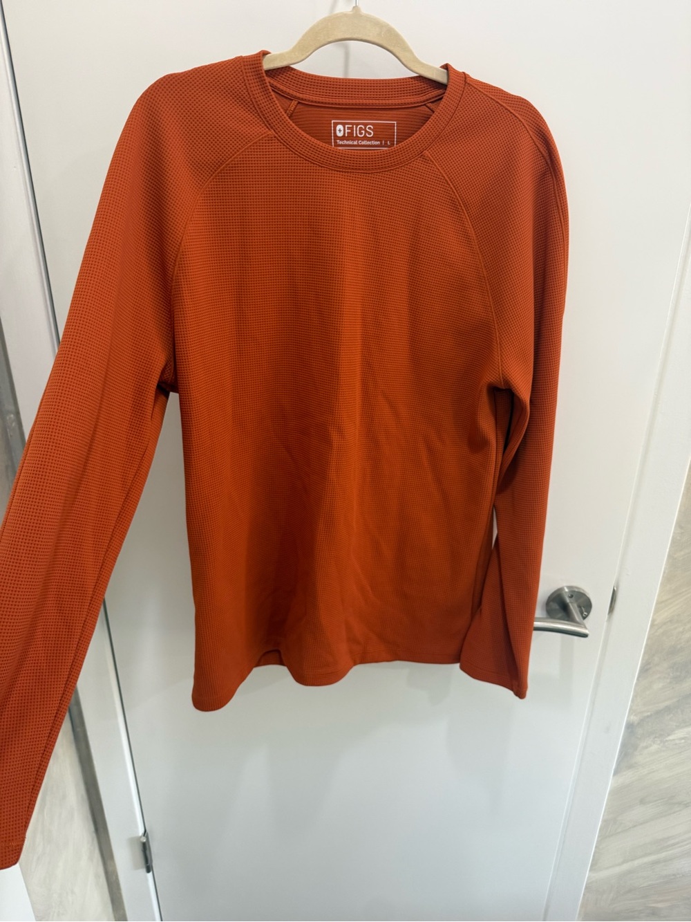 Figs Technical Collection Waffle Crew in Orange